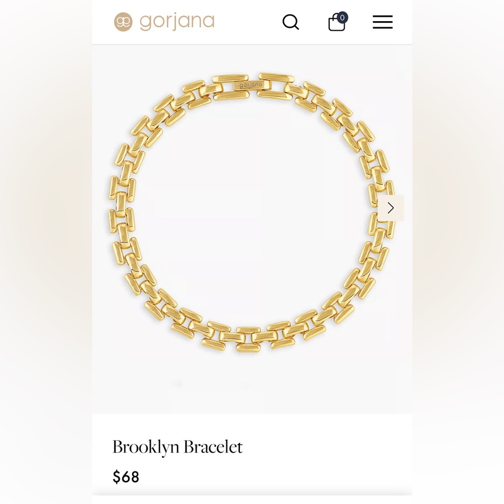 Never worn gorjana bracelet